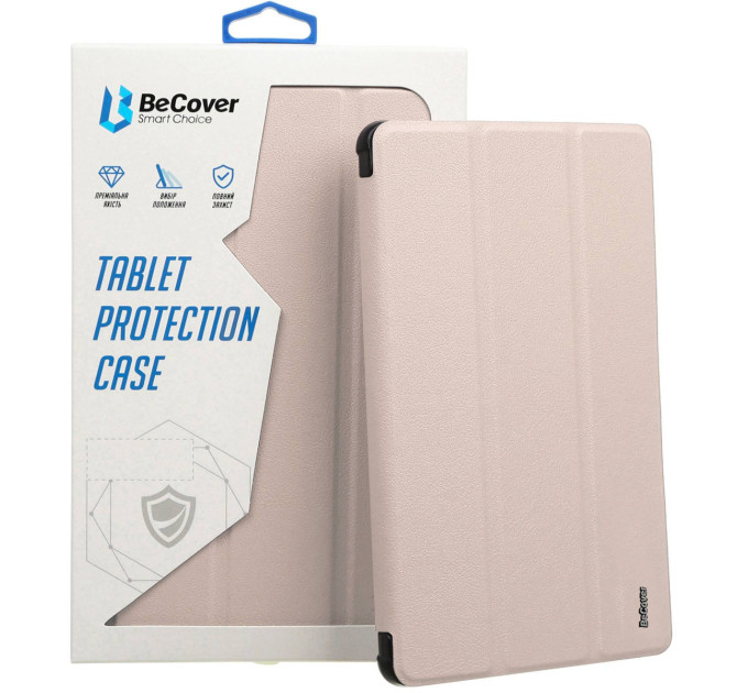 BeCover Чохол-книжка BeCover Ultra Slim Origami Transparent з кріпленням Apple для Apple iPad Mini 7 2024 Pink (712936)