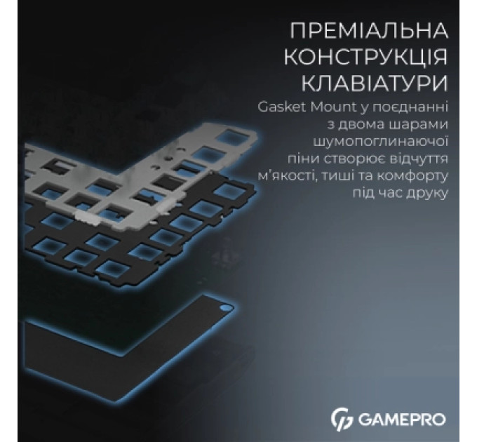 GamePro Клавіатура GamePro Asgard Valhalla Max MK160B MAX USB UA Black (MK160B MAX)