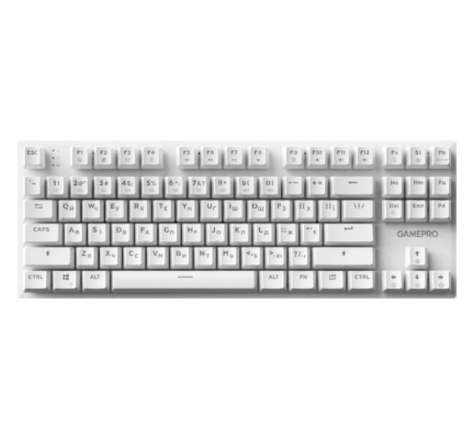 GamePro Клавіатура GamePro Genesis Joker MK124W Outemu Red Switch USB UA White (MK124W)