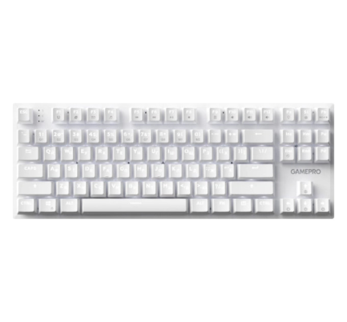 GamePro Клавіатура GamePro Genesis Joker MK124W Outemu Red Switch USB UA White (MK124W)
