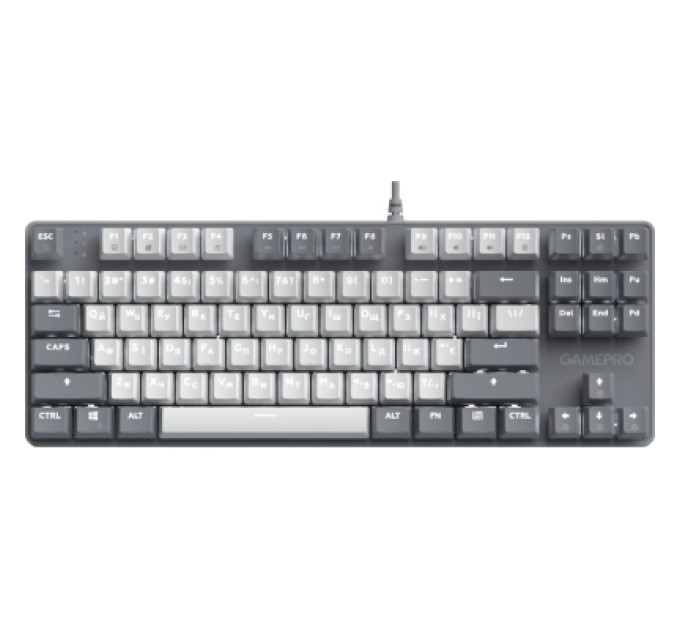 GamePro Клавіатура GamePro Genesis Metallic MK110G Outemu Red Switch USB UA Gray (MK110G)