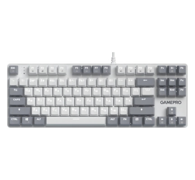 GamePro Клавіатура GamePro Genesis Metallic MK110W Outemu Red Switch USB UA White (MK110W)