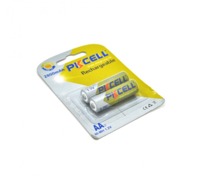 Акумулятор AA R6 2800mAh 1.2V NiMH Rechargeable Battery, 2шт/бл PkCell (PC/AA2800-2B)