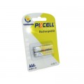 Акумулятор AAA R03 1000mAh 1.2V NiMH Rechargeable Battery, 2шт/бл PkCell (PC/AAA1000-2BR)