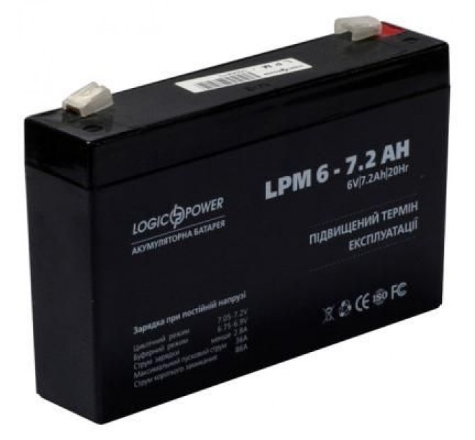 Батарея до ДБЖ LogicPower LPM 6В 7.2 Ач (3859)