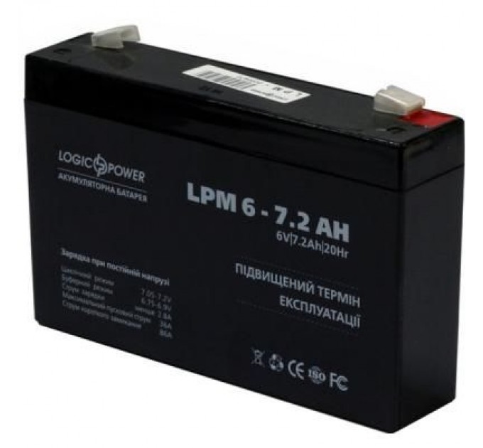 Батарея до ДБЖ LogicPower LPM 6В 7.2 Ач (3859)