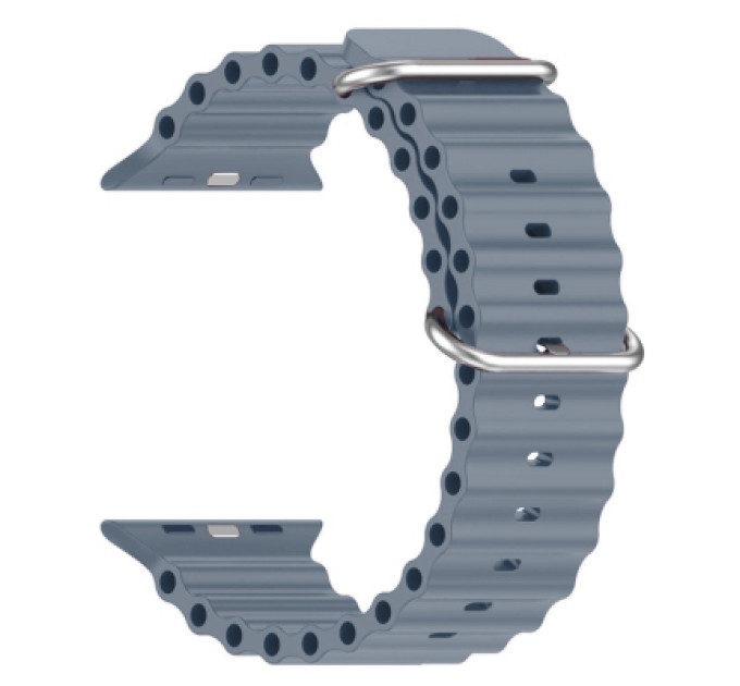 Armorstandart Ремінець до смарт-годинника Armorstandart Ocean Band для Apple Watch 49/46/45/44/42 (Series 1-3) Stone Lotus Blue (ARM74247)
