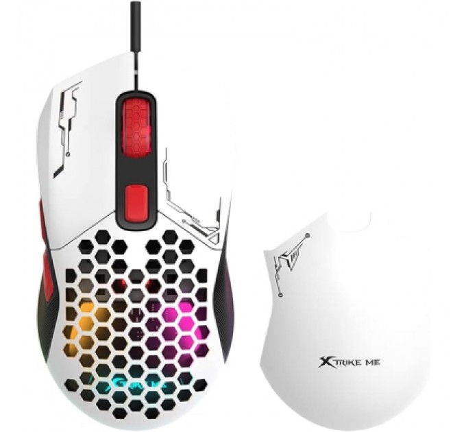 Xtrike ME Мишка Xtrike ME GM-316W USB RGB White (GM-316W)