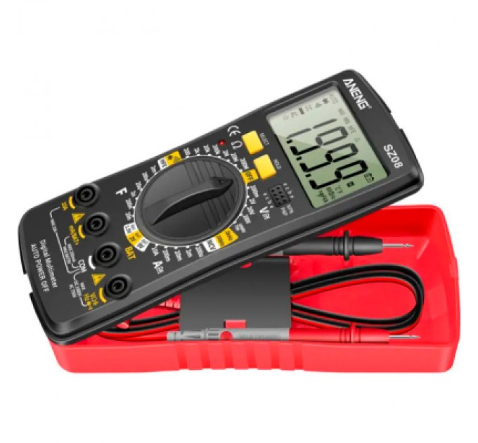 Цифровий мультиметр ANENG SZ08, V, A, R, C, T, F, функція hFE (SZ08)