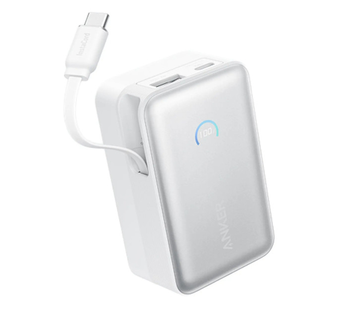 Anker Універсальна мобільна батарея Anker Nano 10000mAh 45W White (A1638H21)