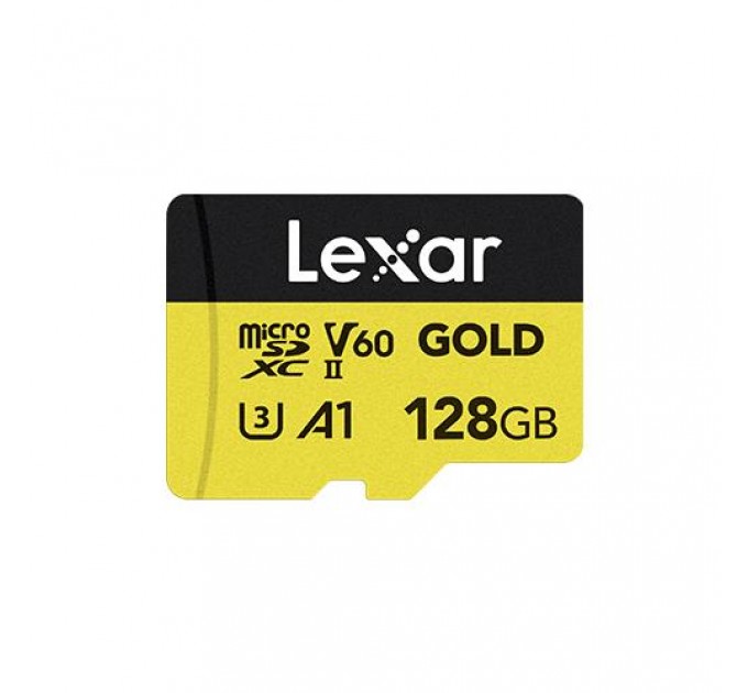 Карта пам’яті MICRO SDXC 128GB UHS-II GOLD LMSGOLD128G-BNNNG LEXAR