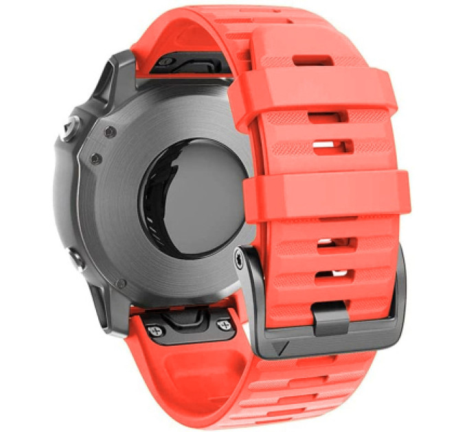 Armorstandart Ремінець до смарт-годинника Armorstandart Silicone для Garmin 26mm Coral Red (ARM87729)
