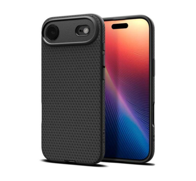 Spigen Чохол до мобільного телефона Spigen Liquid Air iPhone 17 Air Matte Black (ACS10302)