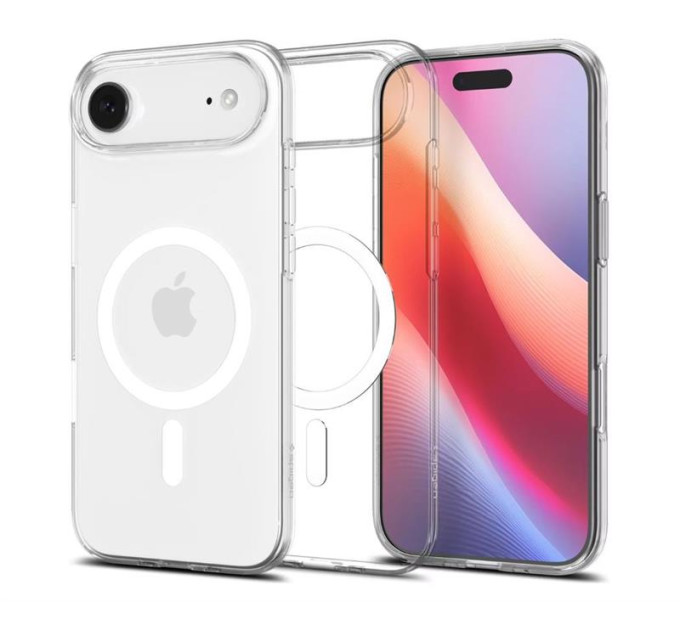 Spigen Чохол до мобільного телефона Spigen Liquid Crystal MagFit iPhone 17 Air Clear White (ACS10395)