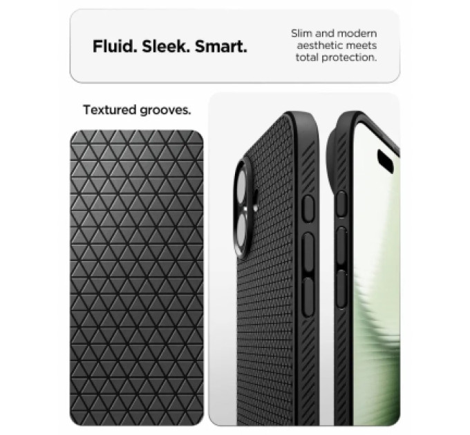 Spigen Чохол до мобільного телефона Spigen Liquid Air iPhone 17 Matte Black (ACS10369)