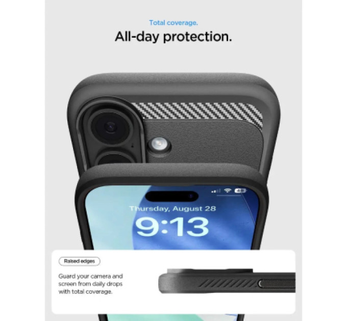 Spigen Чохол до мобільного телефона Spigen Rugged Armor MagFit iPhone 17 Matte Black (ACS10367)
