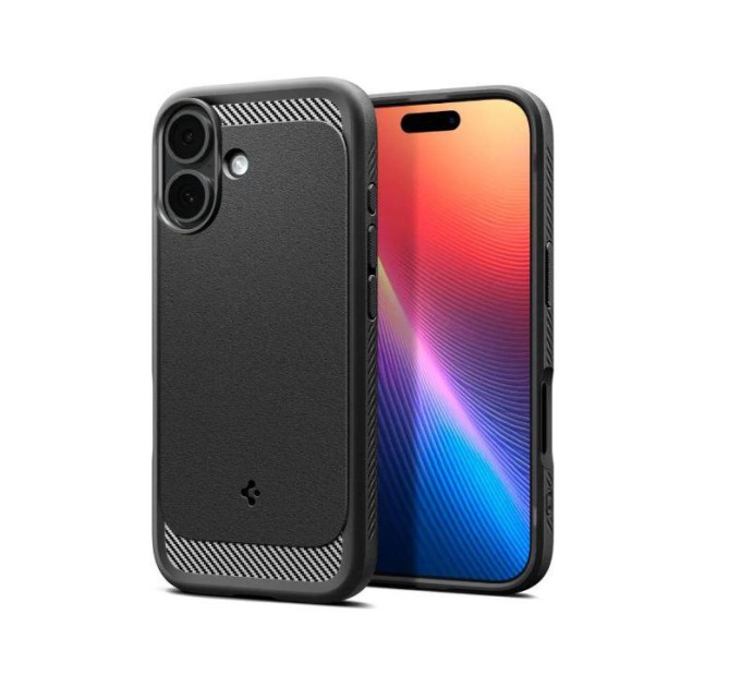 Spigen Чохол до мобільного телефона Spigen Rugged Armor MagFit iPhone 17 Matte Black (ACS10367)