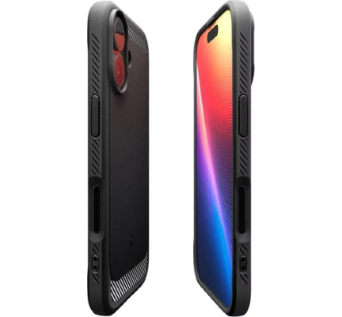 Spigen Чохол до мобільного телефона Spigen Rugged Armor MagFit iPhone 17 Matte Black (ACS10367)