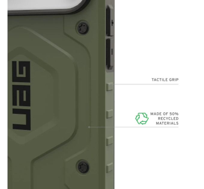 UAG Чохол до мобільного телефона UAG Pathfinder MagSafe iPhone 17 Pro Max Olive (114549117272)