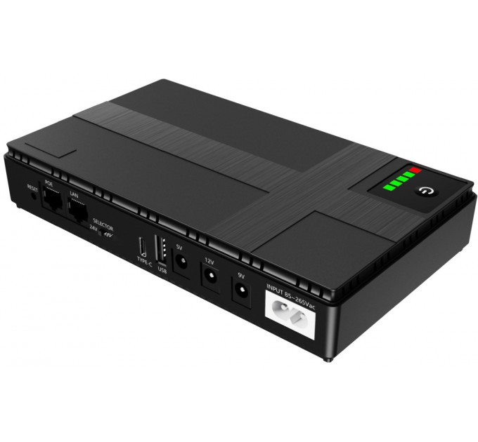 Джерело безперебійного живлення Yepo DC-UPS YP-36W/12000mAh LiFePO4 DC-9V/12V/24V/48V (UA-112969)
