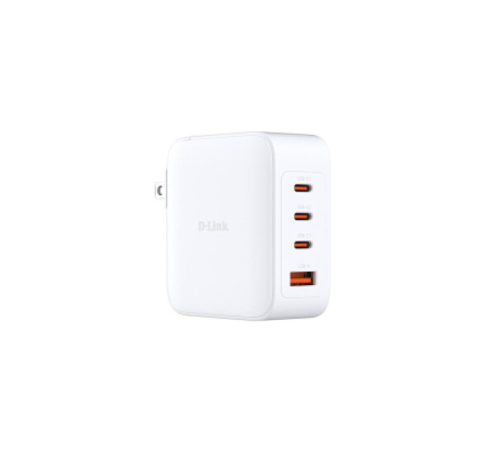 D-Link Зарядний пристрій D-Link 3xUSB-C + 1xUSB PD140W GaN white (DCF-141)