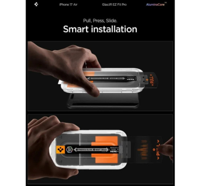 Spigen Скло захисне Spigen Glas.tR EZ Fit Pro HD iPhone 17 Air (AGL09870)