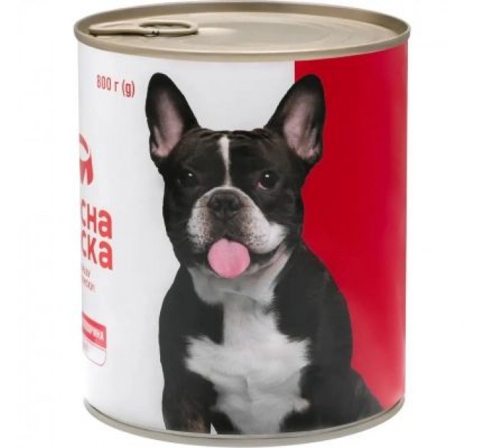 Консерви для собак М'ясна Миска паштет з яловичиною 800 г (4820255190358)