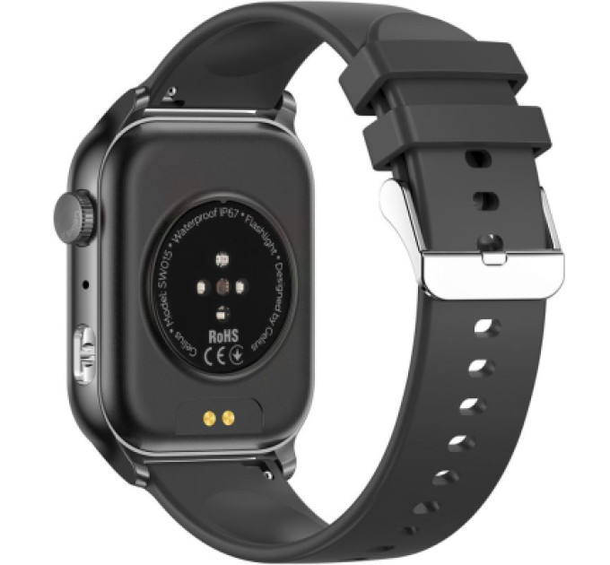Gelius Смарт-годинник Gelius GP-SW015 Amazwatch Light Black (2099901012722)