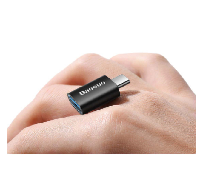 Baseus Перехідник OTG USB 3.1 AF to USB-C black Baseus (ZJJQ000001)