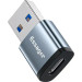 Essager Перехідник USB 3.0 AM to USB-C F gray Essager (EZJCA-SRB0G)