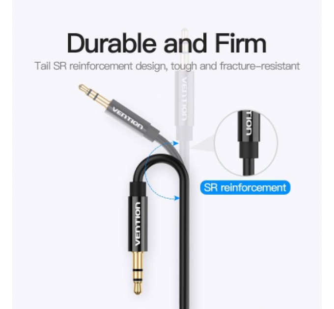 Кабель мультимедійний Jack 3.5mm M to 2X 3.5mm F Stereo Splitter Vention (BBSBY)