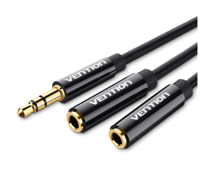Кабель мультимедійний Jack 3.5mm M to 2X 3.5mm F Stereo Splitter Vention (BBSBY)