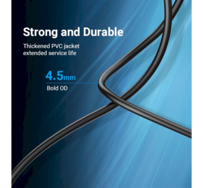 Кабель для принтера USB 2.0 AM/BM 1.0m 480Mbps PVC black Vention (COQBF)