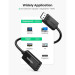 Ugreen Перехідник Display Port M to HDMI F 4K60Hz black Ugreen (70694)