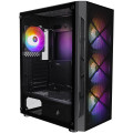 1stPlayer Корпус 1stPlayer XP-BK-4F1 Black 750W (XP-BK-4F1-PS-750FK-EU)