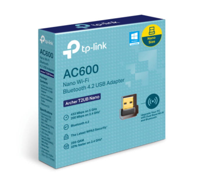 TP-Link Мережева карта Wi-Fi TP-Link Archer T2UB nano (ARCHER-T2UB-NANO)