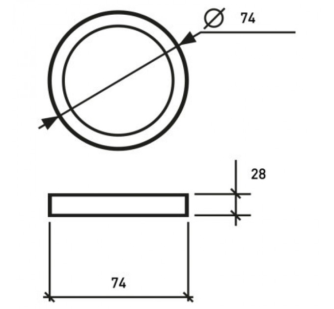Лампочка Eurolamp LED GX53 12W 4000K (LED-GX53-1240(N))