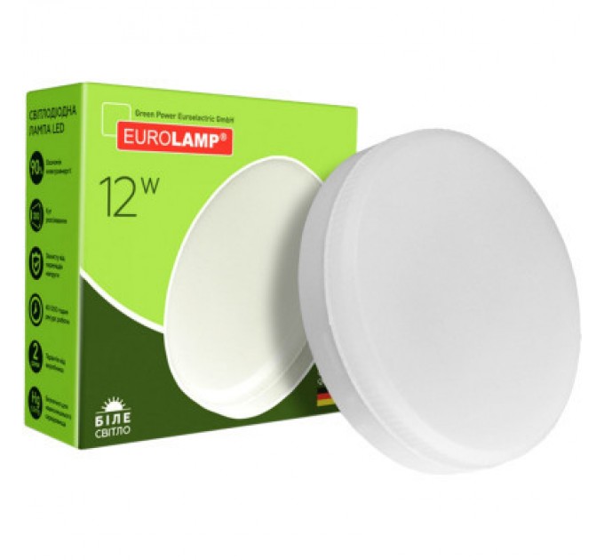 Лампочка Eurolamp LED GX53 12W 4000K (LED-GX53-1240(N))