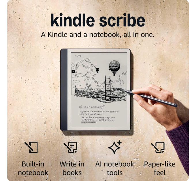 Amazon_ Електронна книга Amazon Kindle Scribe (1st Gen) (2024) 16GB Tungsten_JP