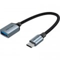 Перехідник USB 3.0 Type-C to USB AF (OTG) 0.15m Aluminum Alloy Vention (CCXHB)