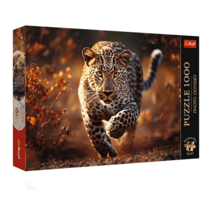 Пазл Trefl Premium Дикий леопард 1000 елементів (5900511108187)
