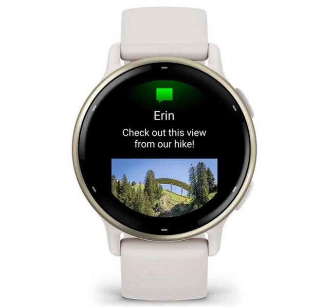 Смарт-годинник Garmin Vivoactive 5 Cream Gold Aluminum Bezel with Ivory Case and Silicone Band (010-02862-5B)