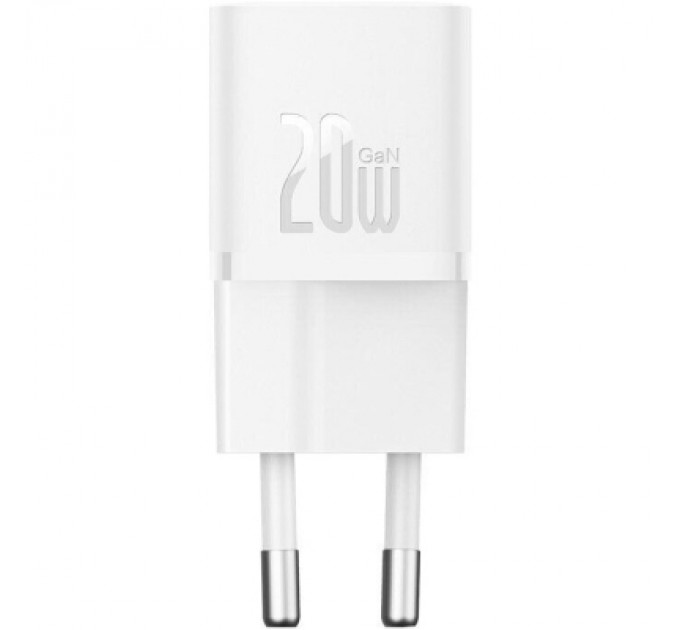 Зарядний пристрій Baseus GaN5 Fast Charger USB-C 20W white (CCGN050102)