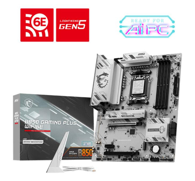 MSI Материнська плата MSI B850 GAMING PLUS WIFI6E