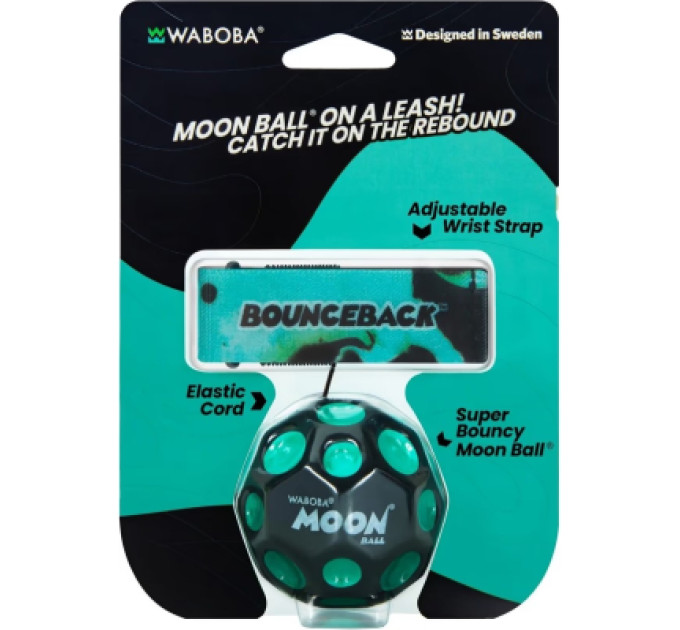 Waboba М'яч дитячий Waboba AZ-330-B Bounceback x Returning moon in Blister (Blue) (840001933026)