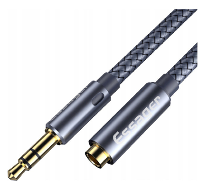 Essager Кабель мультимедійний 3.5mm F to 3.5mm M 2.0m Essager (EYPY35-MYA0G)