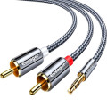 Essager Кабель мультимедійний 3.5mm M to 2xRCA M 1.0m Essager (EYPZJ-MY0H)