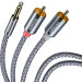 Essager Кабель мультимедійний 3.5mm M to 2xRCA M 1.0m Essager (EYPZJ-MY0H)