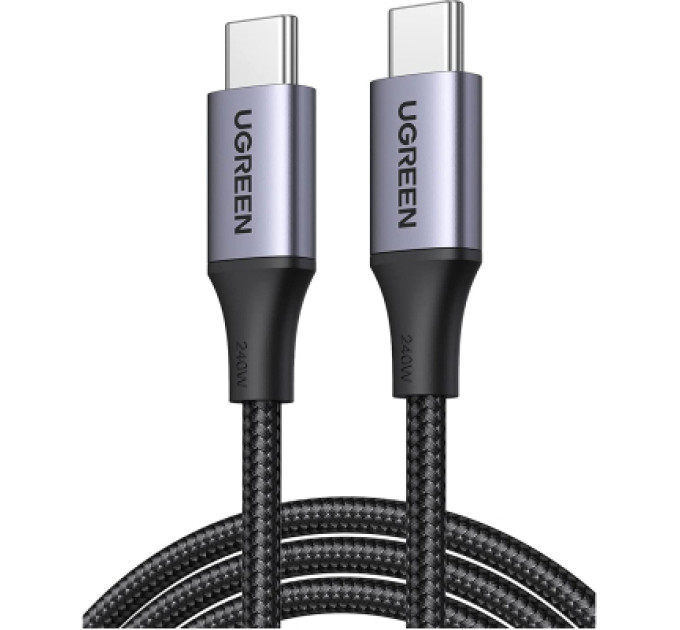 Ugreen Дата кабель USB-C to USB-C 2.0m 240W space gray Ugreen (90440)