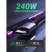 Ugreen Дата кабель USB-C to USB-C 2.0m 240W space gray Ugreen (90440)